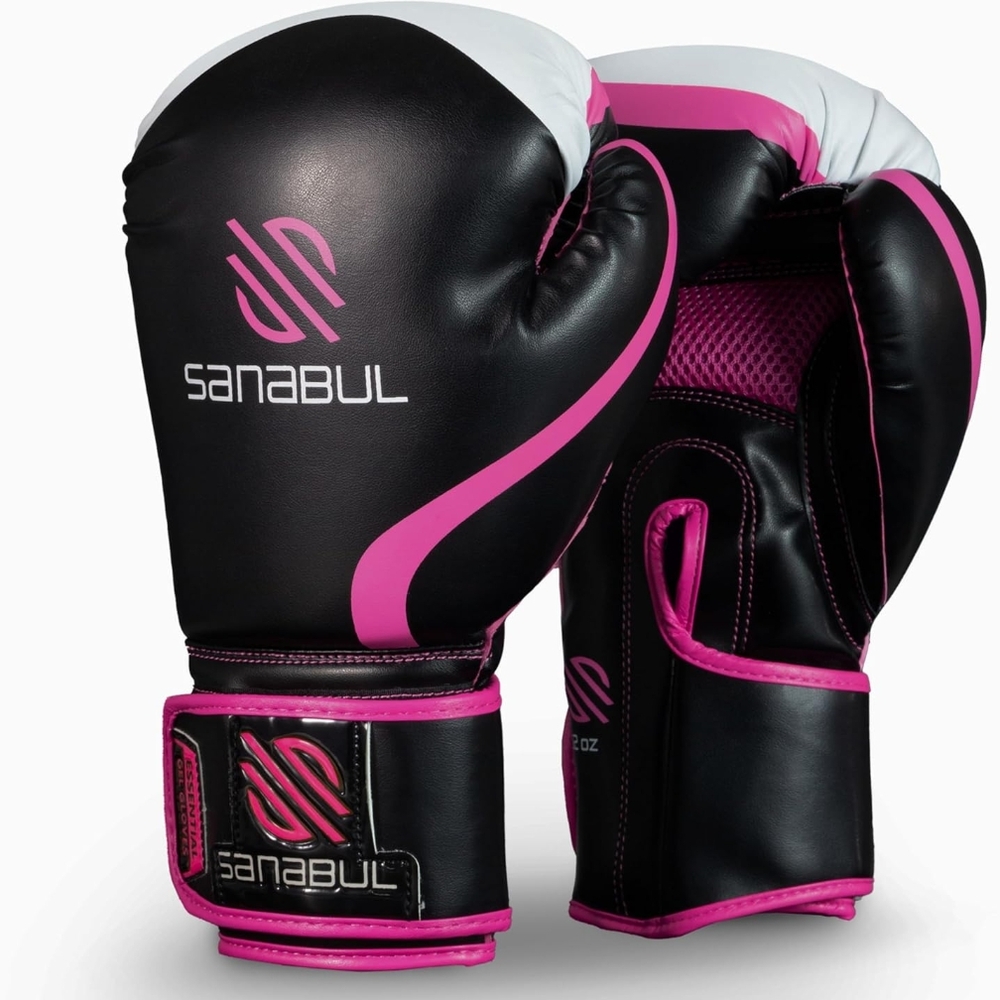 🩷🥊12oz Sanabul Boxing Gloves *Kickboxing *Sparring *Maya Hide Leather *NWOT